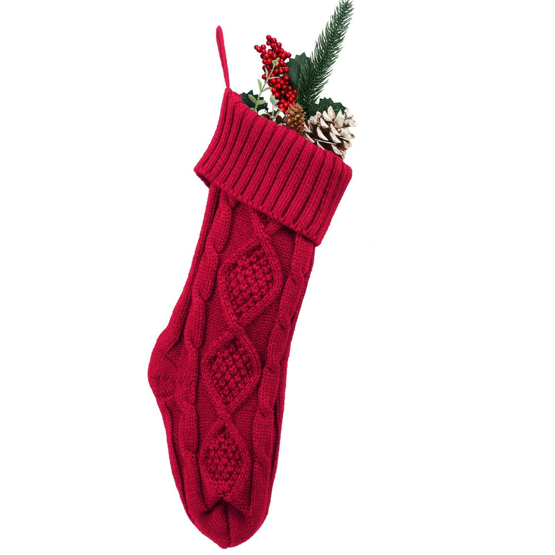 Embroidered Knitted Christmas Socks Decorative Products - Unique