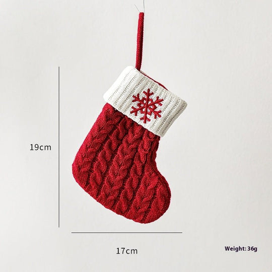 Christmas Decoration Knitted Christmas Stockings Scene Layout - Unique