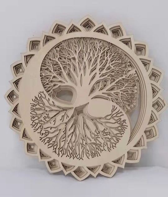 Sculpting The Tree Of Life Boho Wall Art Ornament - Unique