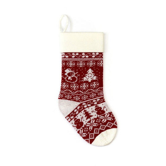 European And American Jacquard Yarn Gift Bag Christmas Decoration - Unique