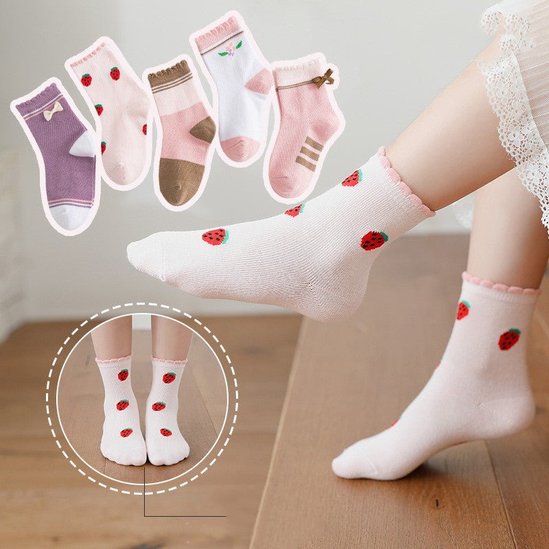 New products children's socks combed cotton bow - Unique