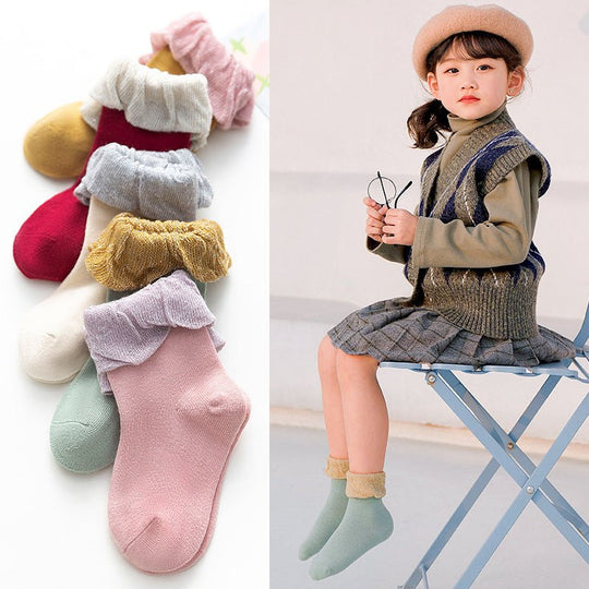 New products children's socks combed cotton bow - Unique