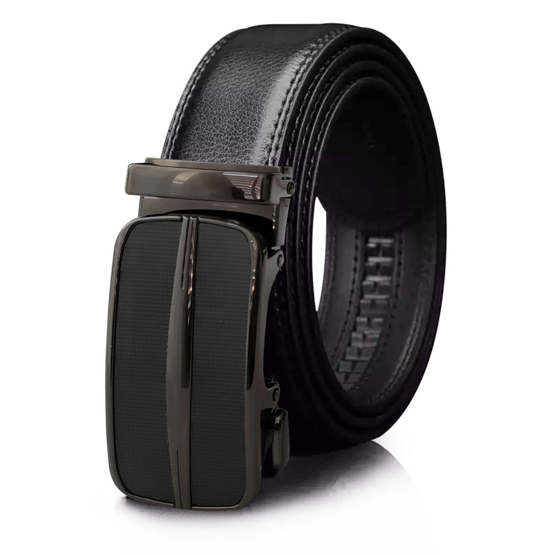 Men's Ratchet Belt Leather Mens Belt With Slide Buckle Ratchet Belts For Men USA - Unique