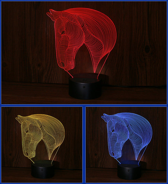 horse's head LED night lights