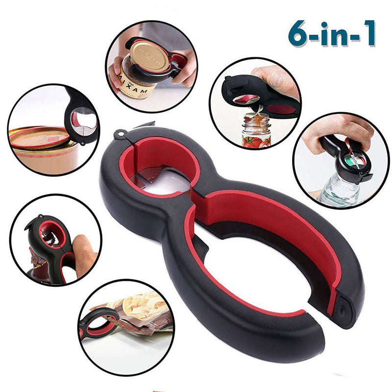 Multifunctional Easy Opener Six in One Bottle Can Opener - Unique Unique Unique Multifunctional Easy Opener Six in One Bottle Can Opener