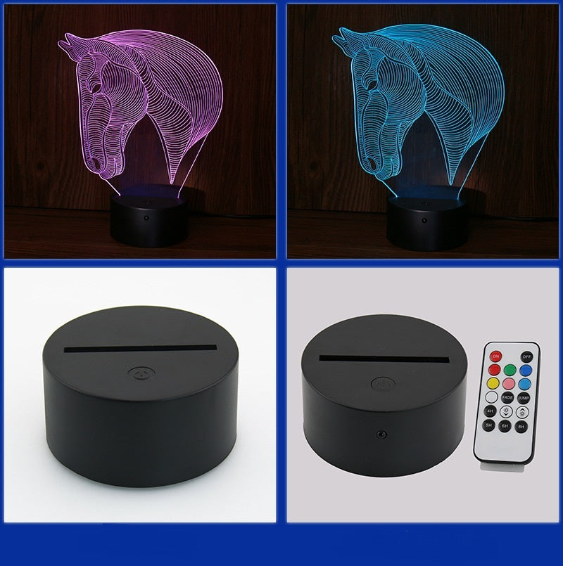 horse's head LED night lights