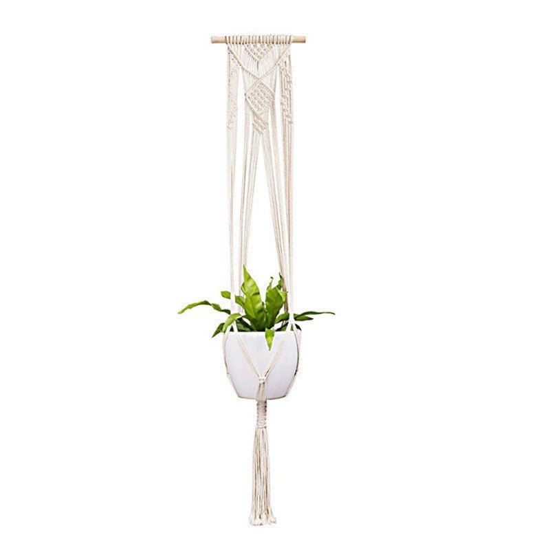 4 Pack - Macrame Hanging Baskets - Unique