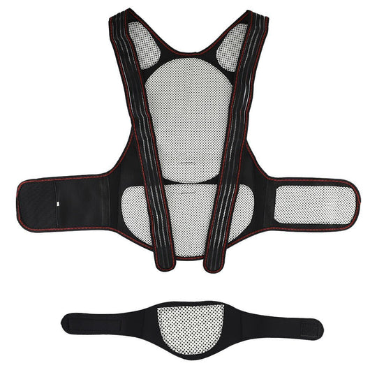 Magneticx Back Support Magnets Heating Therapy Belt Waist Brace Posture Corrector Spine Back Shoulder Lumbar Posture Correction 5.0 - Unique