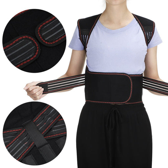 Magneticx Back Support Magnets Heating Therapy Belt Waist Brace Posture Corrector Spine Back Shoulder Lumbar Posture Correction 5.0 - Unique