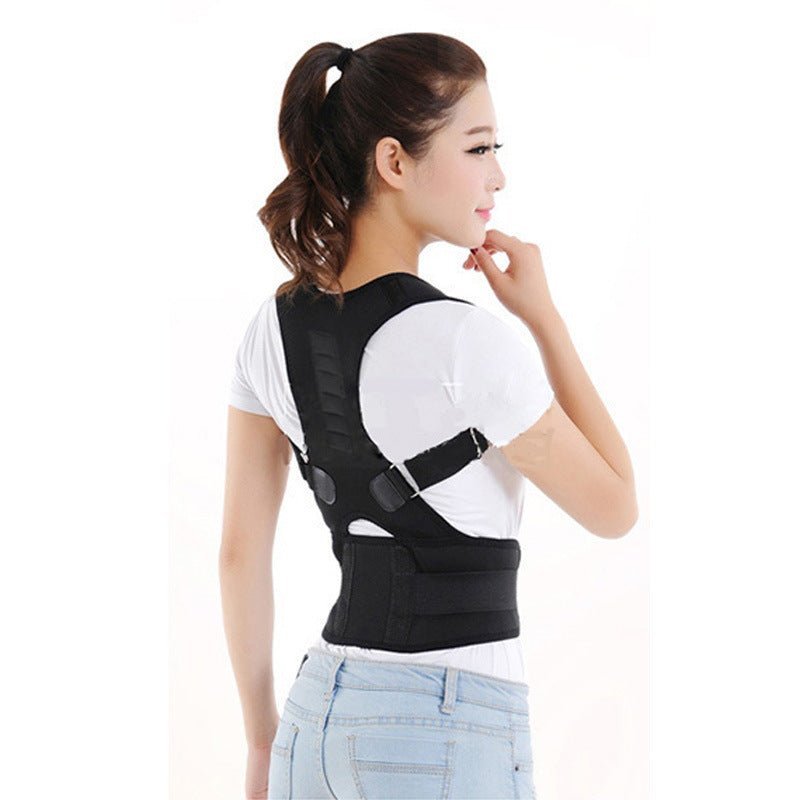 Adjustable Magnetic Posture Corrector Corset Back Men Body Shaper Brace Back Shoulder Belt Lumbar Support - Unique