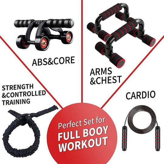 Push - Up Bracket Rebound Pull Rope 4 Rounds - Unique