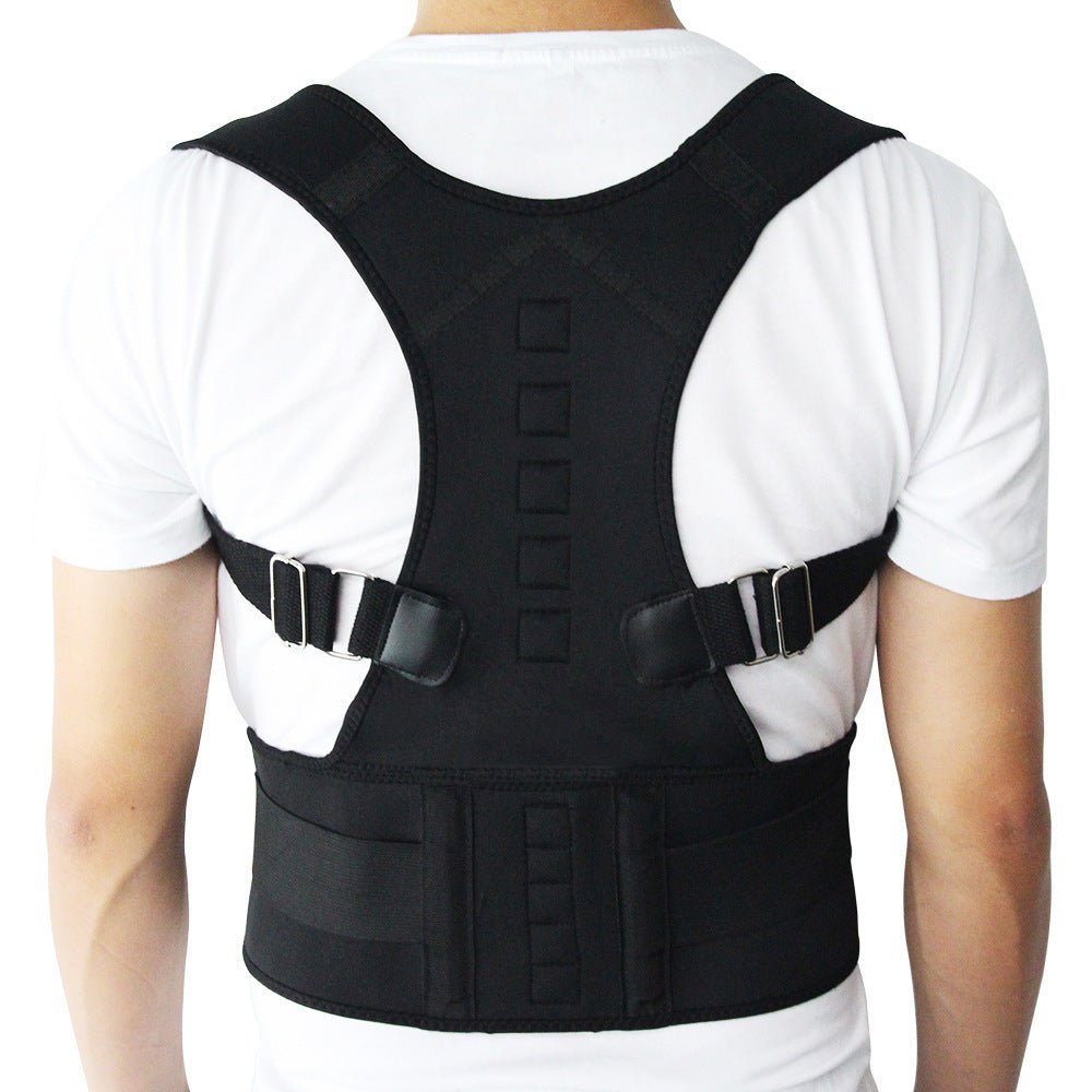 Adjustable Magnetic Posture Corrector Corset Back Men Body Shaper Brace Back Shoulder Belt Lumbar Support - Unique