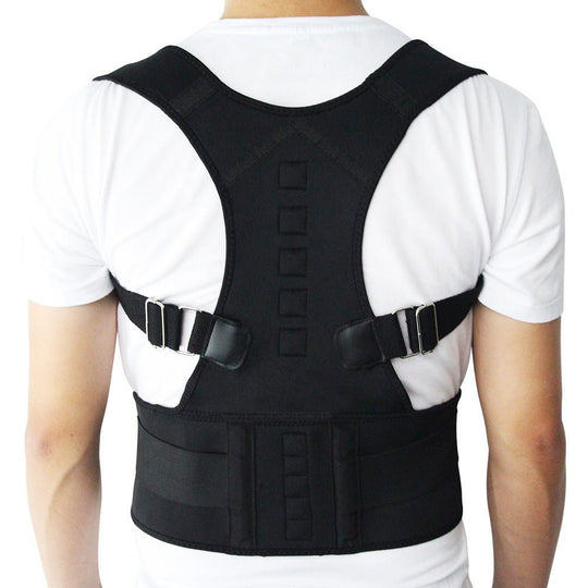 Adjustable Magnetic Posture Corrector Corset Back Men Body Shaper Brace Back Shoulder Belt Lumbar Support - Unique