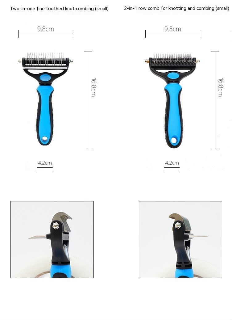 Pet Hair Unknotting Comb Thin Comb Two - in - one Beauty Products - Unique