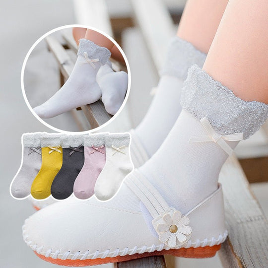 New products children's socks combed cotton bow - Unique