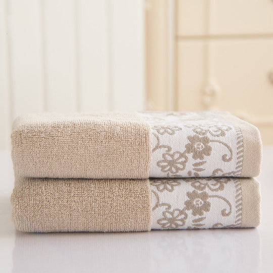 Wisteria flower cotton 32 ply jacquard absorbent towel - Unique