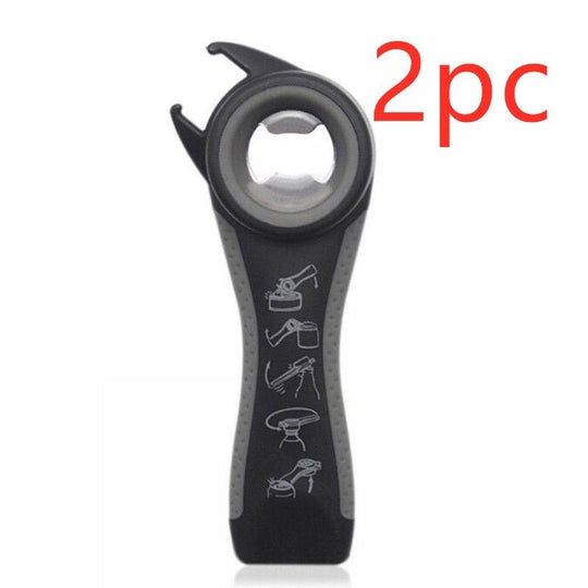 5 in 1 Creative Multifunction Stainless Steel Can Opener Beer Bottle Opener - Unique