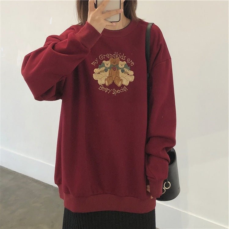 Women's Vintage Fleece Fleece Sweater With Vintage Feel - Unique