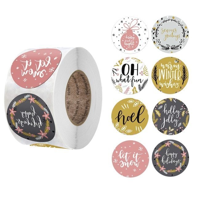 Christmas Day Decoration Gift Series Sticker Label - Unique