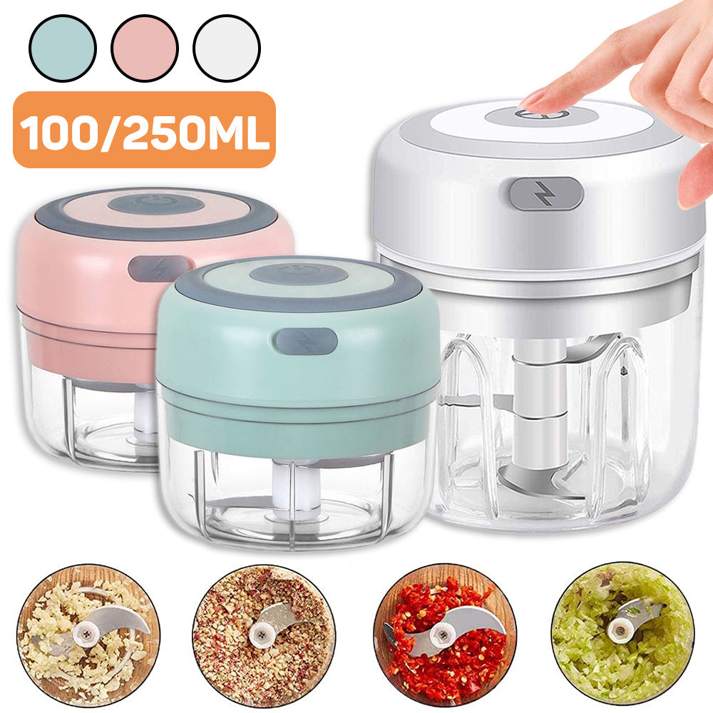 Mini Electric Garlic Chopper USB Charging Ginger Masher Machine Sturdy Durable Chili Vegetable Crusher Kitchen Tool - Unique Unique Unique Mini Electric Garlic Chopper USB Charging Ginger Masher Machine Sturdy Durable Chili Vegetable Crusher Kitchen Tool