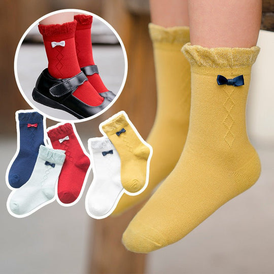 New products children's socks combed cotton bow - Unique