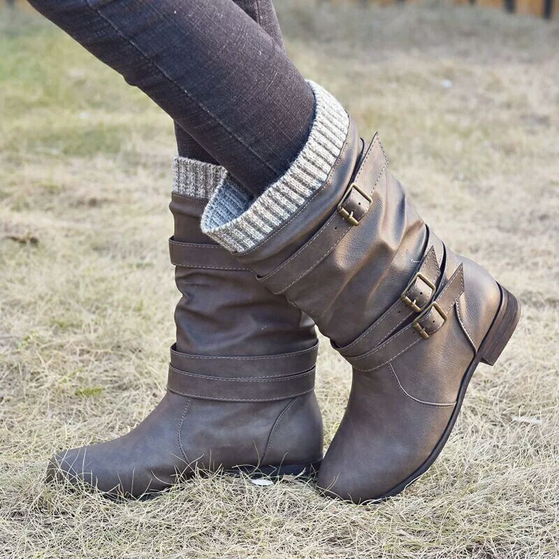 Winter new products low heel 40 - 43 women's boots - Unique