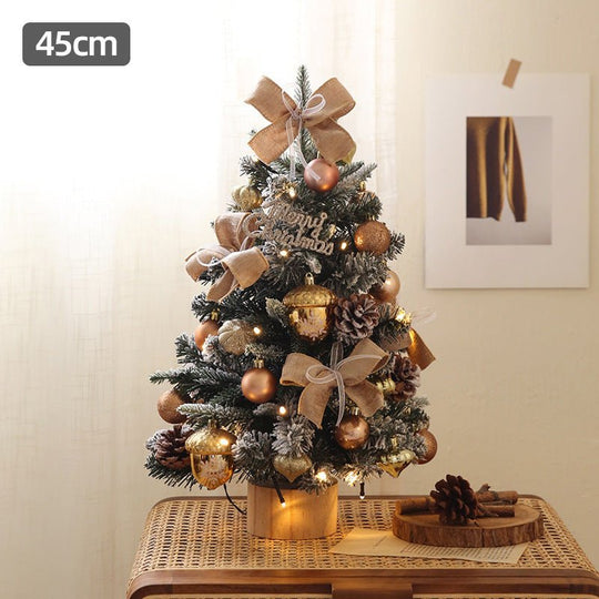 Desktop Christmas Tree Set 45CM Window Decoration Mini Ornaments - Unique