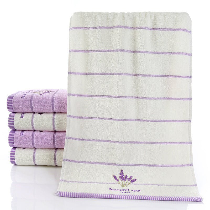 Pure Cotton 32 Strand Embroidered Face Washing Towel - Unique