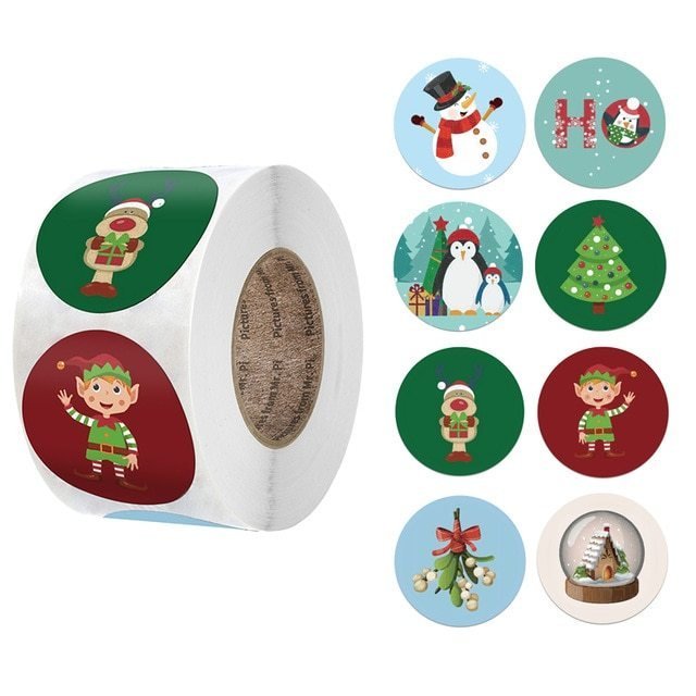 Christmas Day Decoration Gift Series Sticker Label - Unique