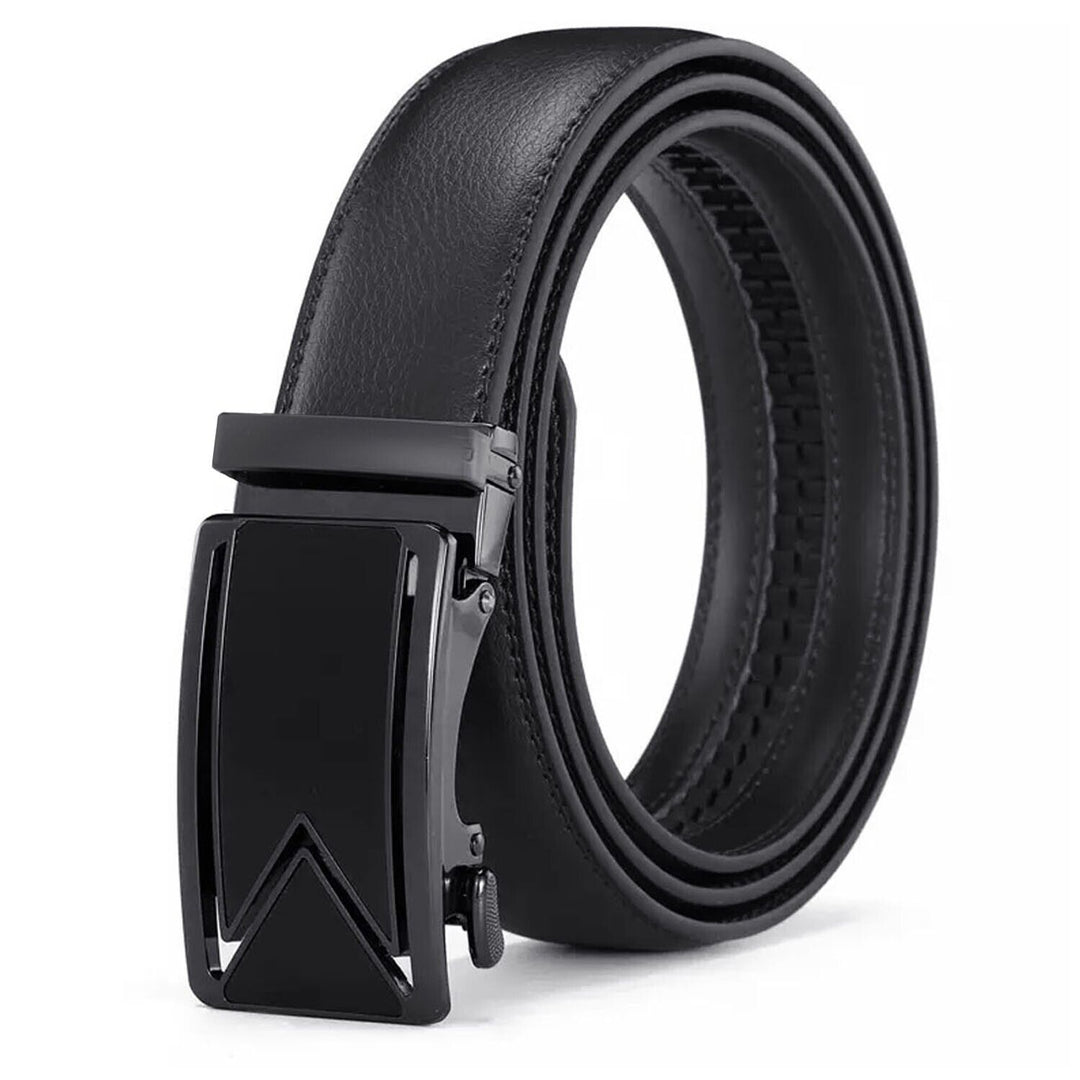 Men's Ratchet Belt Leather Mens Belt With Slide Buckle Ratchet Belts For Men USA - Unique