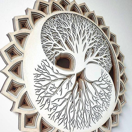 Sculpting The Tree Of Life Boho Wall Art Ornament - Unique