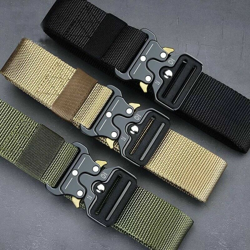 PREMIUM Men Casual Military Belt Tactical Waistband Rescue Rigger Nylon Belt USA - Unique