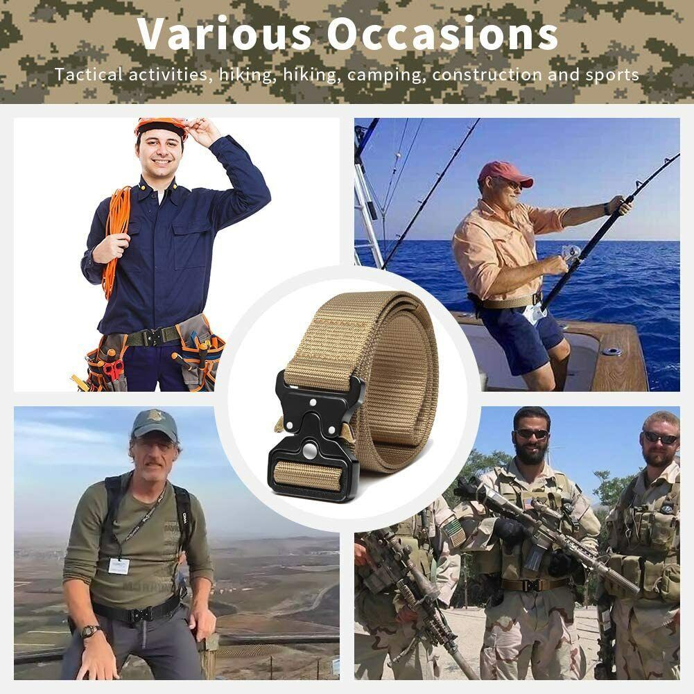 PREMIUM Men Casual Military Belt Tactical Waistband Rescue Rigger Nylon Belt USA - Unique