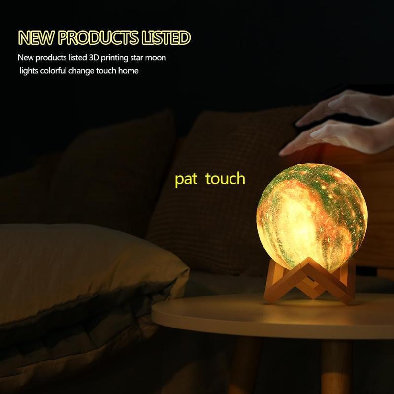 3D Printing Lunar Light Painting Creative Gift Night Light - Unique Unique Unique 3D Printing Lunar Light Painting Creative Gift Night Light