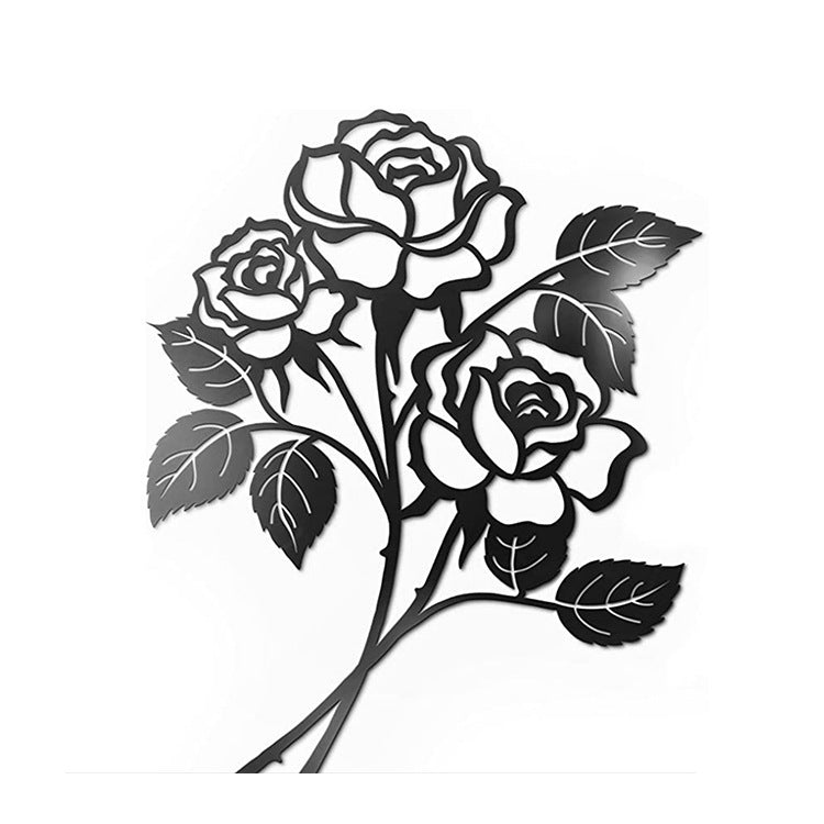 Metal Rose Art Wall Decorations Iron Wall Hanging - Unique