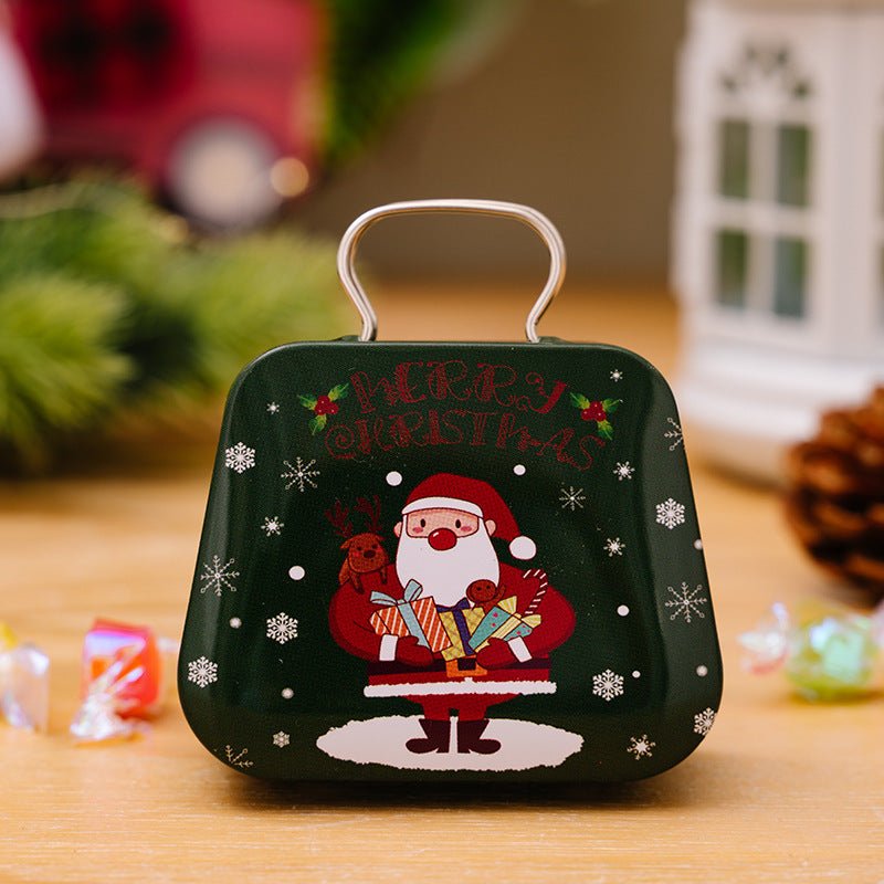 Christmas Decoration Supplies Tinplate Handbag Candy Box - Unique