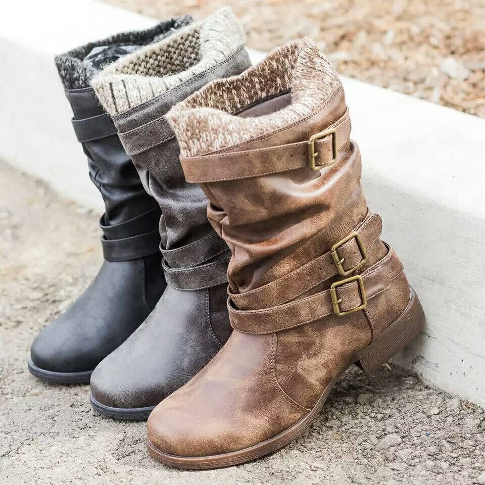 Winter new products low heel 40 - 43 women's boots - Unique