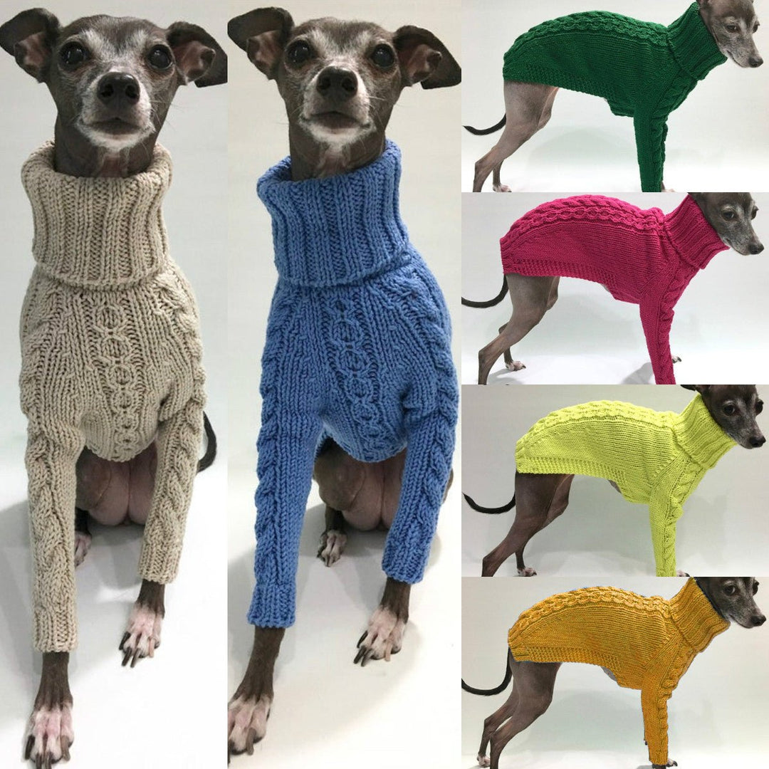 Winter Solid High Collar Dog Sweater Pet Products - Unique