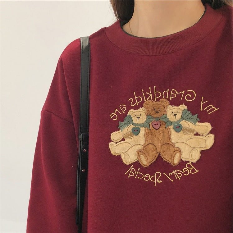 Women's Vintage Fleece Fleece Sweater With Vintage Feel - Unique