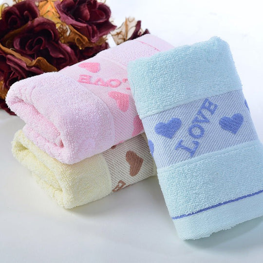 Caring pure cotton face towel - Unique