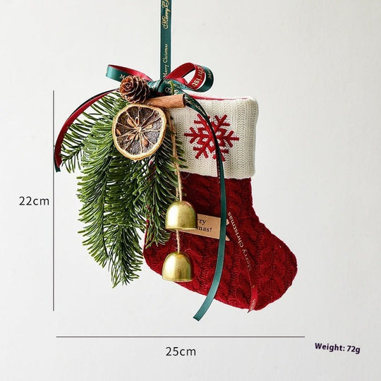 Christmas Decoration Knitted Christmas Stockings Scene Layout - Unique