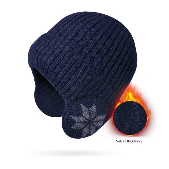 Thermal Knitting Woolen Cap Men's Fleece - lined Thickened Winter Trending Products - Unique