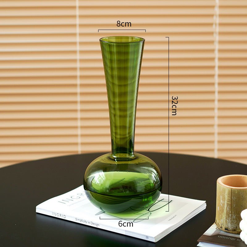 French Style Antique Glass Vase High Sense - Unique