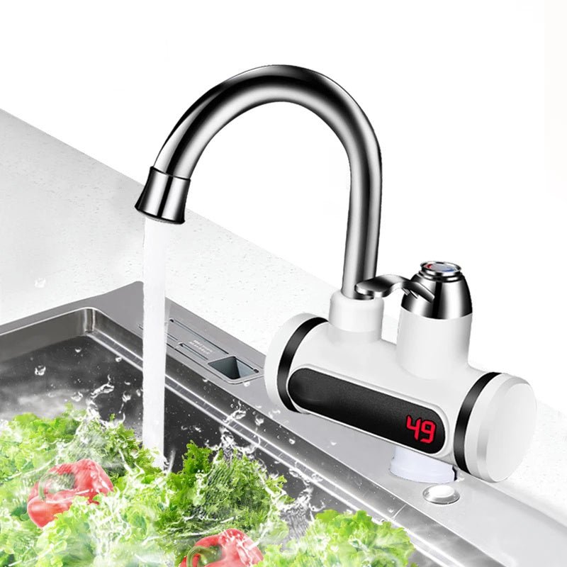 Kitchen Electric Water Tap Water Heater Temperature Display Cold Heating Faucet Hot Water Faucet Heater - Unique