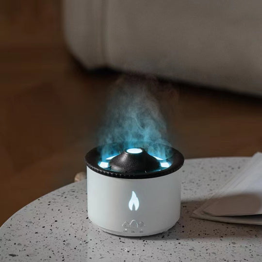New Creative Ultrasonic Essential Oil Humidifier Volcano Aromatherapy Machine Spray Jellyfish Air Flame Humidifier Diffuser - Unique Unique Unique New Creative Ultrasonic Essential Oil Humidifier Volcano Aromatherapy Machine Spray Jellyfish Air Flame Humidifier Diffuser
