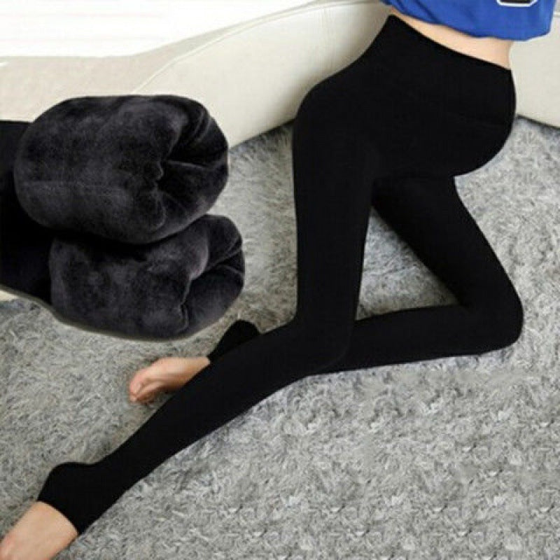 Winter Velvet Maternity Leggings Pants For Pregnant Women Warm Maternity Clothes Thickening Pregnancy Trousers Clothing