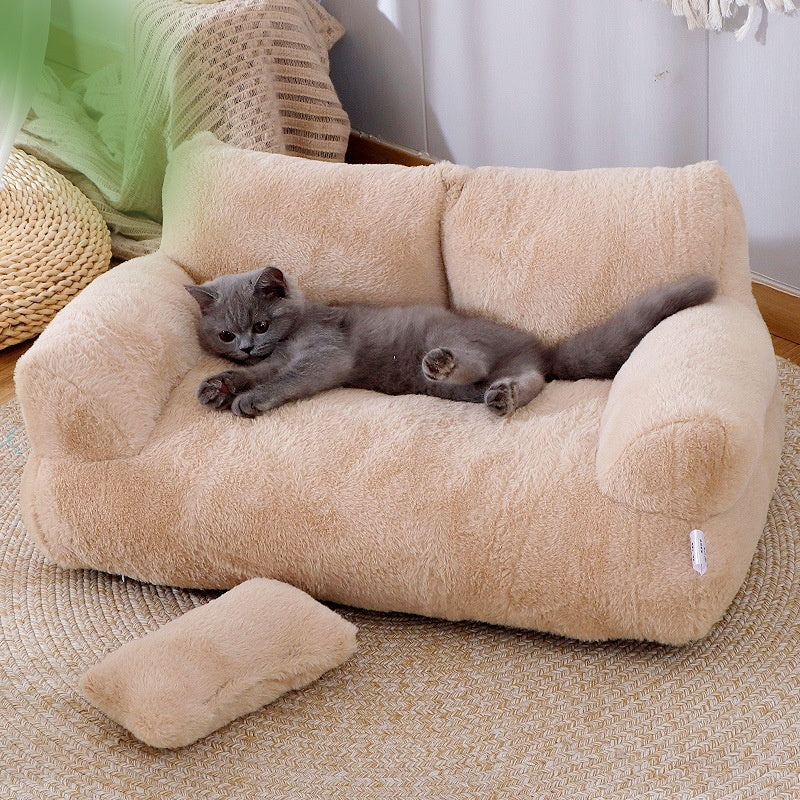 Luxury Cat Bed Sofa Winter Warm Cat Nest Pet Bed For Small Medium Dogs Cats Comfortable Plush Puppy Bed Pet Supplies - Unique Unique Unique Luxury Cat Bed Sofa Winter Warm Cat Nest Pet Bed For Small Medium Dogs Cats Comfortable Plush Puppy Bed Pet Supplies
