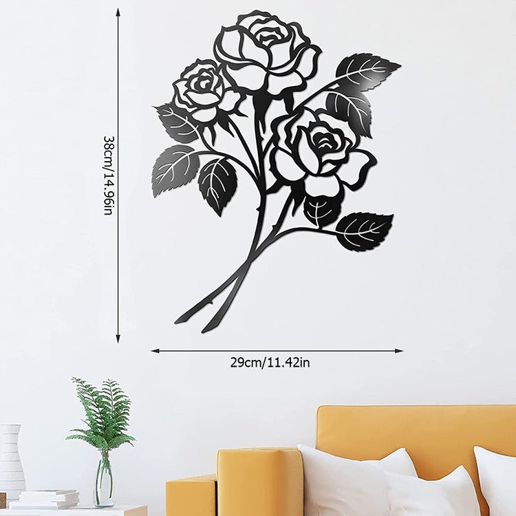 Metal Rose Art Wall Decorations Iron Wall Hanging - Unique