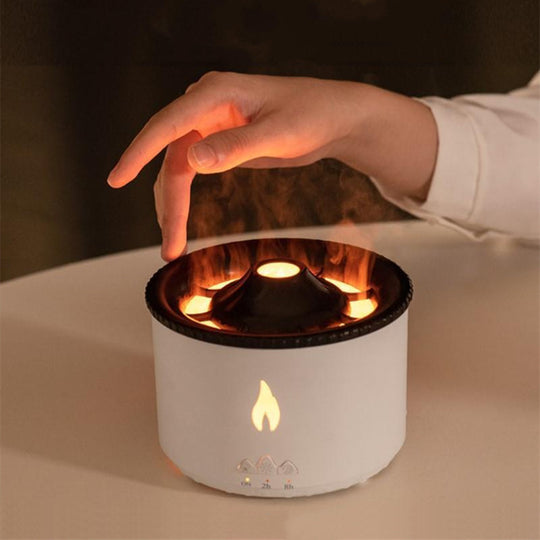 New Creative Ultrasonic Essential Oil Humidifier Volcano Aromatherapy Machine Spray Jellyfish Air Flame Humidifier Diffuser - Unique Unique Unique New Creative Ultrasonic Essential Oil Humidifier Volcano Aromatherapy Machine Spray Jellyfish Air Flame Humidifier Diffuser