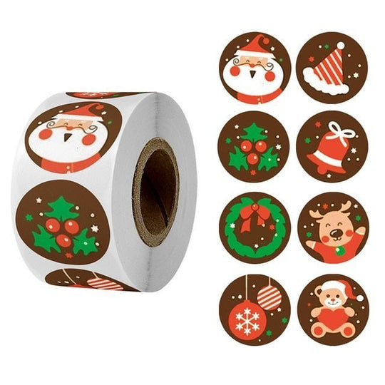 Christmas Day Decoration Gift Series Sticker Label - Unique